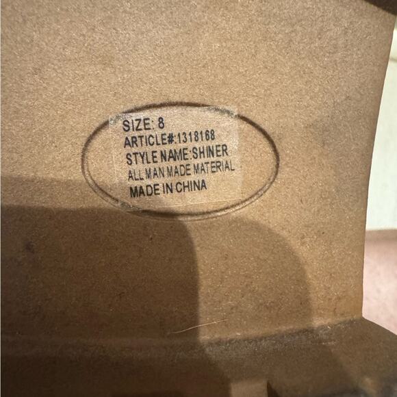 bks Women’s Crystal Rhinestone Embellished Lace Up Ankle Boots Size 8 - Picture 6 of 9